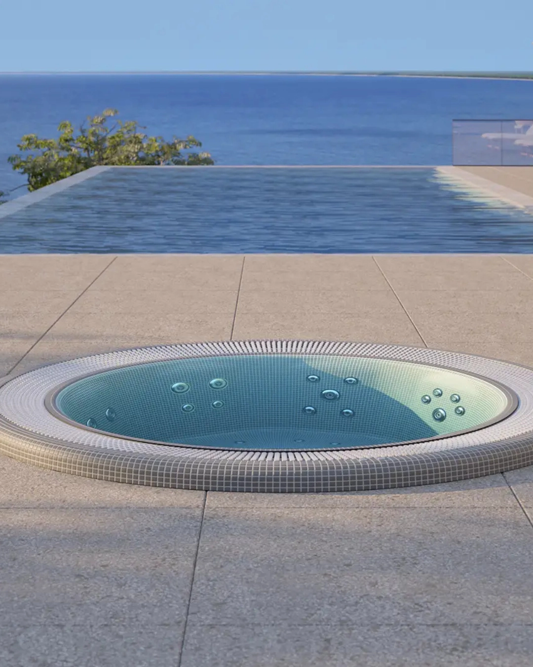 Installation de spa &agrave; d&eacute;bordement pr&egrave;s de B&eacute;ziers